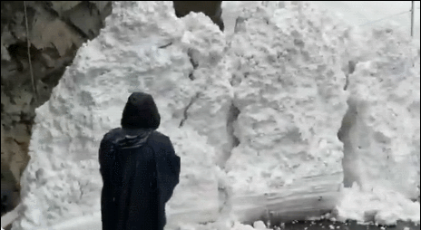 印度男子近距离拍摄“冰川移动”视频网上疯传