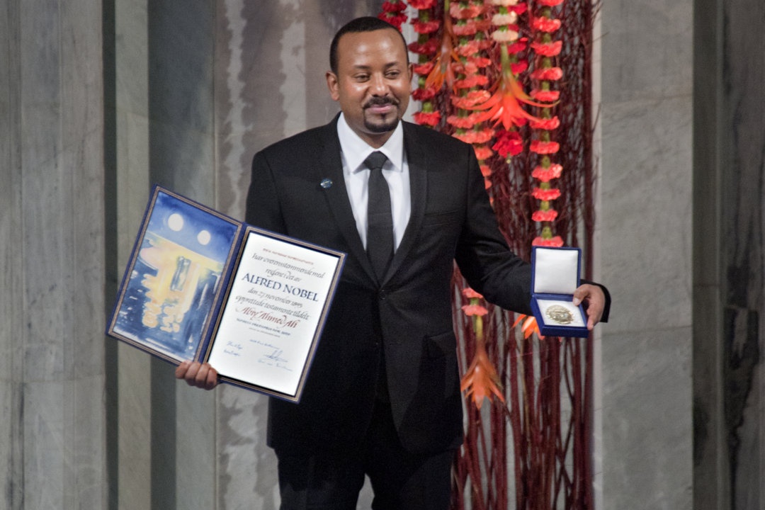 艾哈迈德于2019年获诺贝尔和平奖 图自诺贝尔奖官网