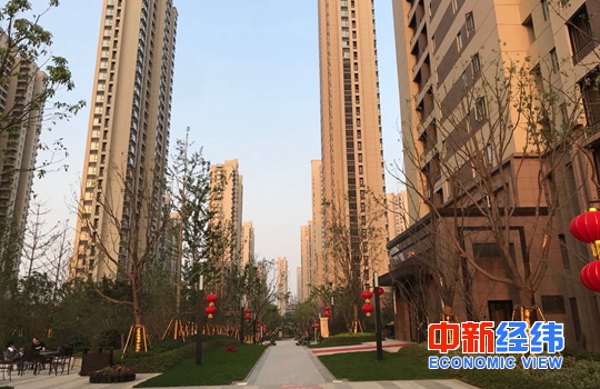 新交付的住宅小区 中新经纬 薛宇飞 摄