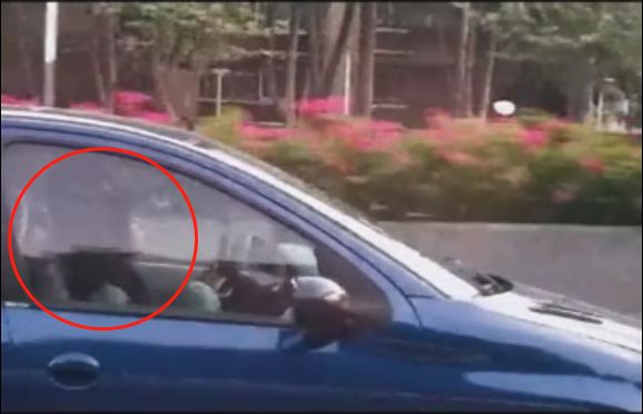 太荒唐!一男一女叠坐在驾驶位上…
