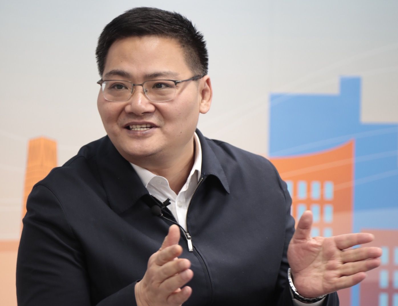 朝阳区副区长朱晟.新京报记者 王嘉宁 摄