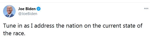 刚刚，拜登连发7条推特：我们将赢得这场竞选