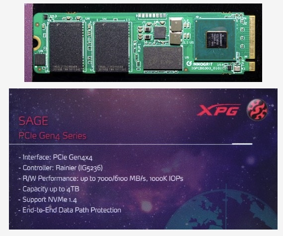 威刚展示三款PCIe 4.0 SSD：采用慧荣、Innogrit主控