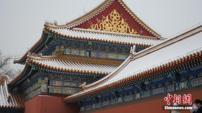 资料图：雪后的故宫。乔丹 摄