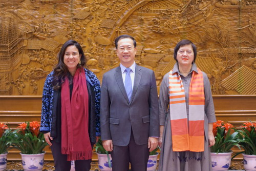 马朝旭会见安理会改革政府间谈判机制共同主席