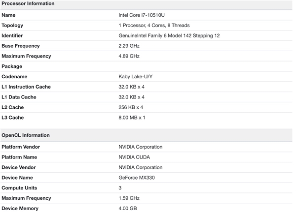 NVIDIA MX330笔记本显卡首曝:继续384个流处理器