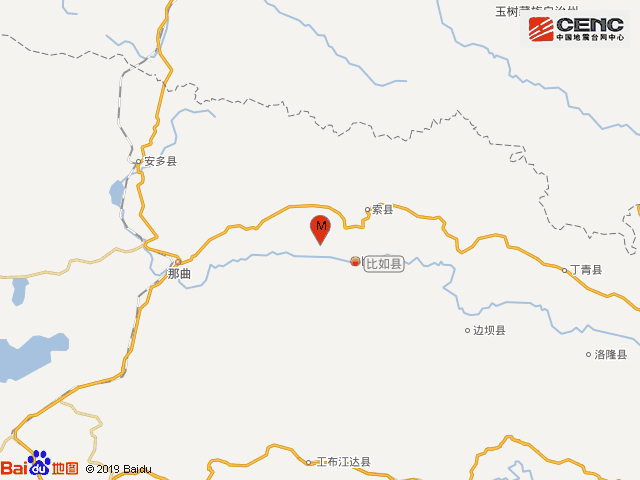 西藏那曲地区比如县发生32级地震
