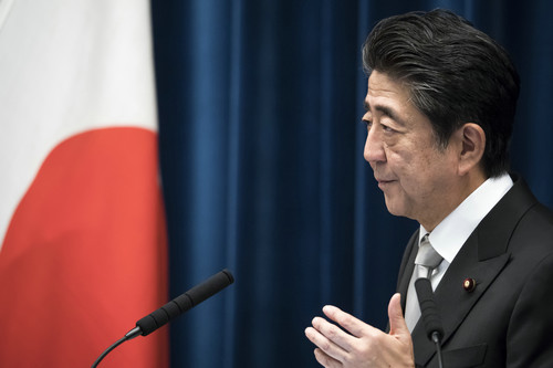 资料图片:日本首相安倍晋三。新华社发