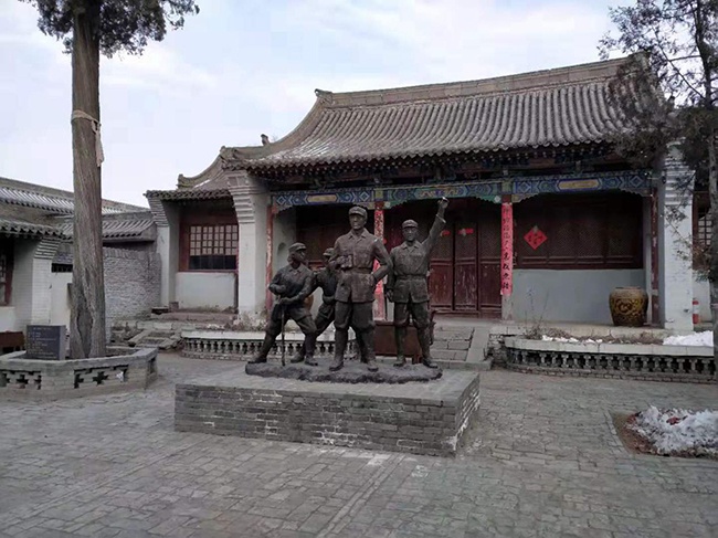 店子底村“支前纪念馆”。