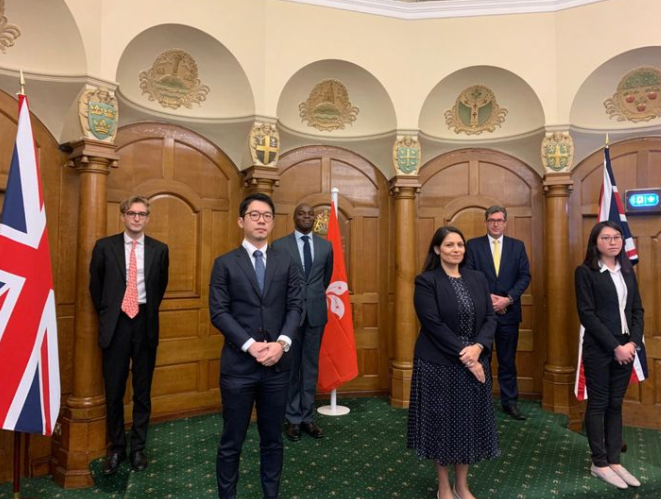 英国内政大臣公然见乱港分子 双方又拿＂BNO＂说