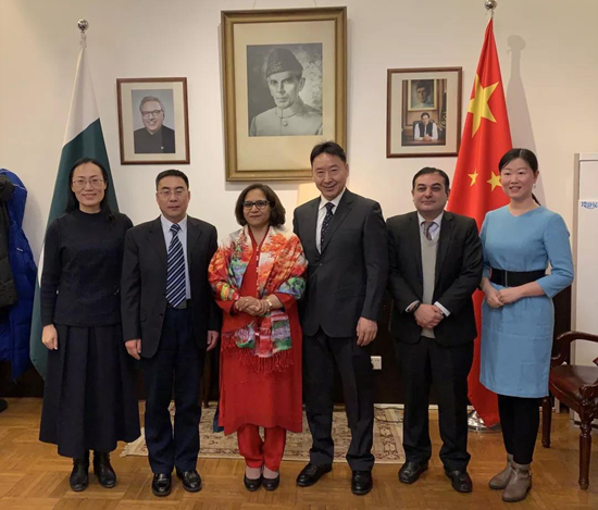 中国高等教育学会一行同巴基斯坦驻华大使在京会谈