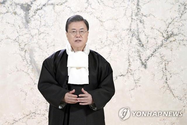 文在寅发拜年视频:将尽快让国民与朝鲜亲人团聚