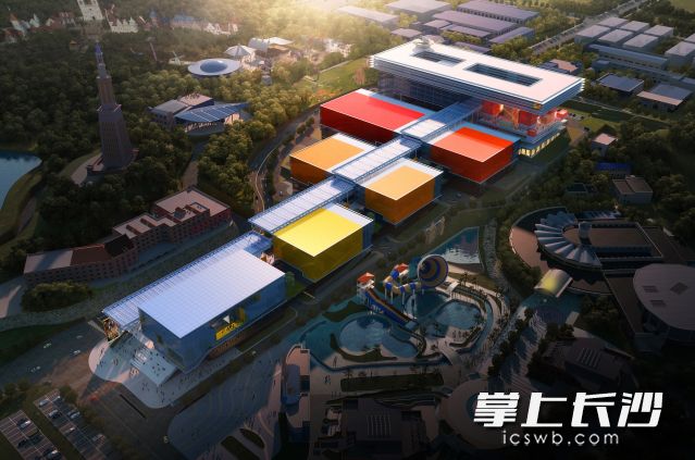湖南广电新地标“芒果盒子”主体封顶了