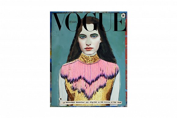 意大利版《Vogue》2020年1月刊封面 图片来源：Vogue