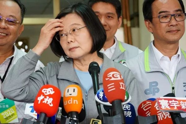  蔡英文。（图片取自台媒）