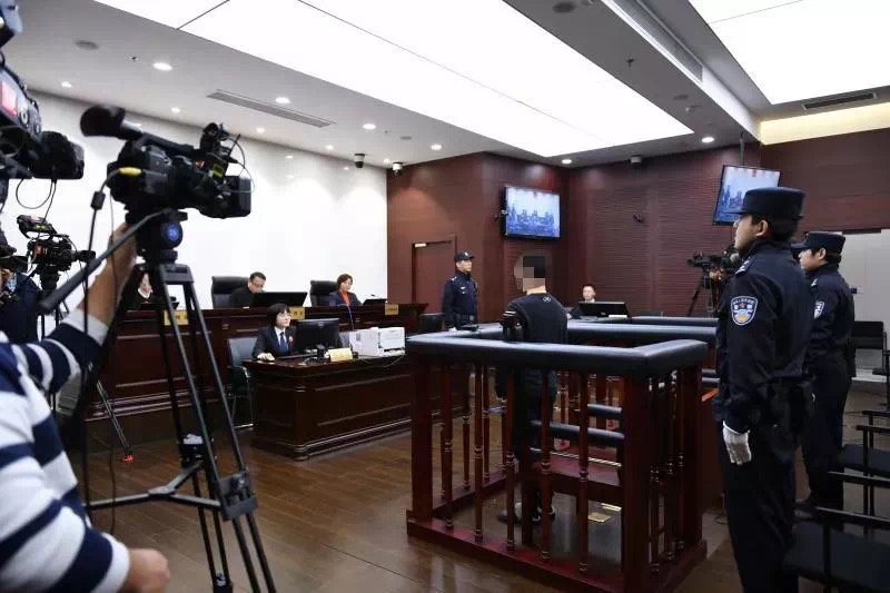 庭审现场 徐汇检察院 供图