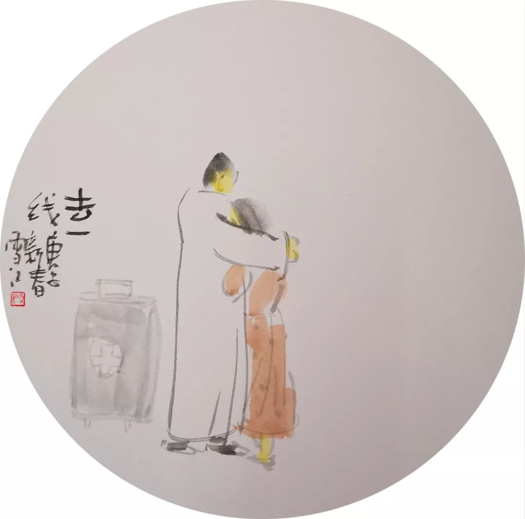 以画笔为枪共抗疫情,汪家芳、李向阳等上海画坛“老法师”纷纷出手!
