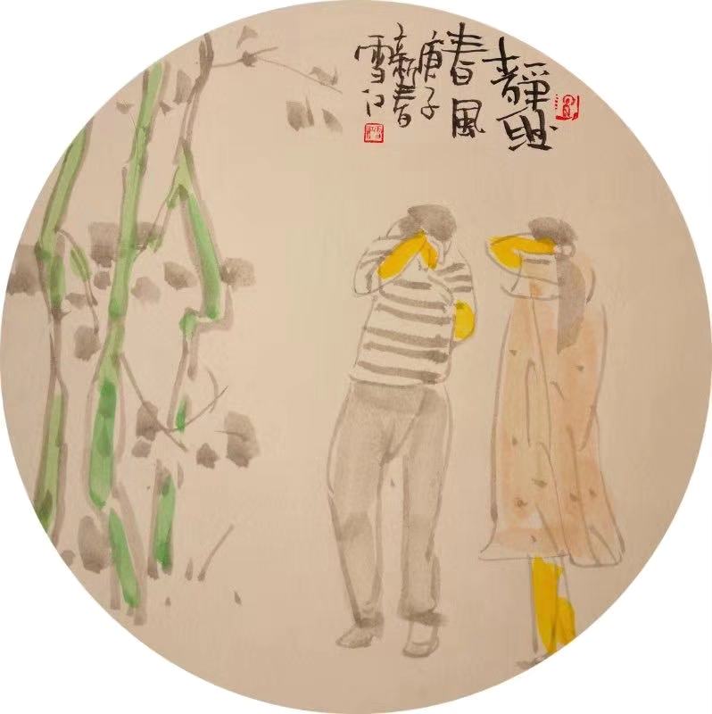 以画笔为枪共抗疫情,汪家芳、李向阳等上海画坛“老法师”纷纷出手!