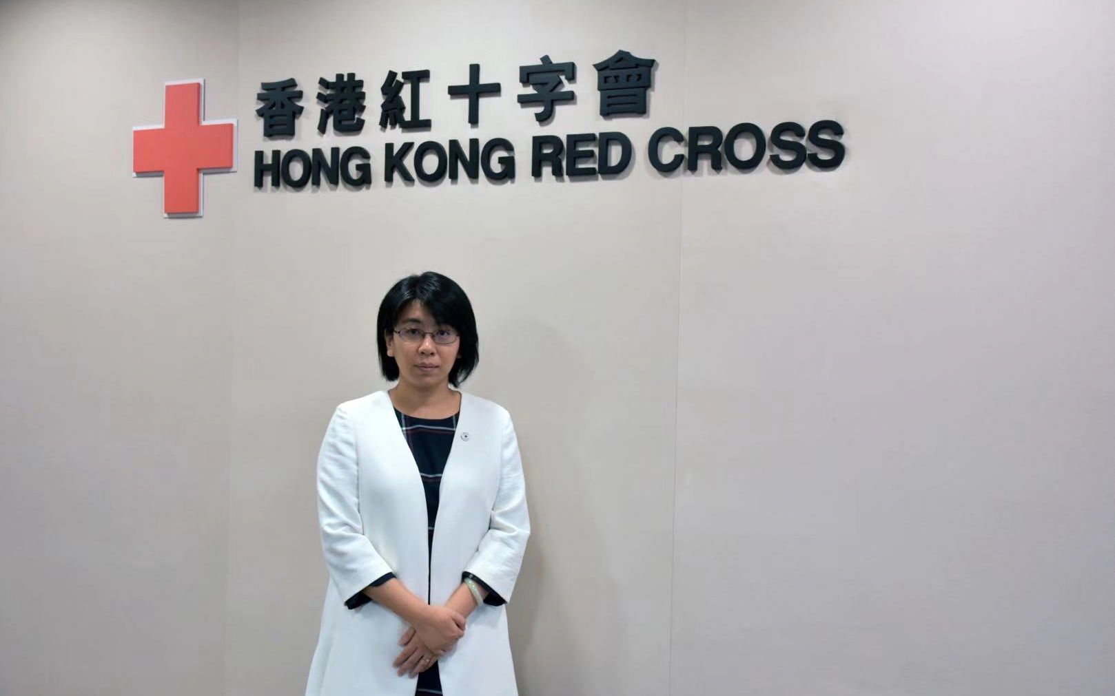  香港红十字会副秘书长刘冰。
