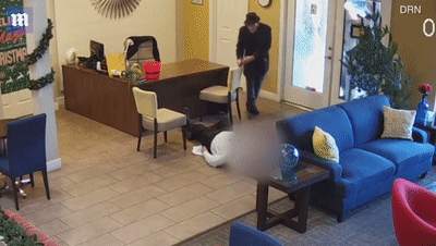 不满家中被水淹 美93岁老头进门两枪打伤物业经