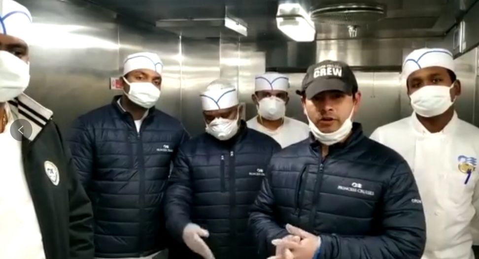 船上的印度員工