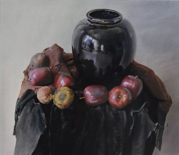 《靜物 三》 劉壽祥 紙本水彩 72×84cm 2018年