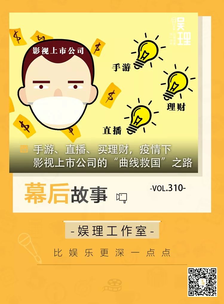 手游、直播、买理财,疫情下影视上市公司的“曲线救国”之路