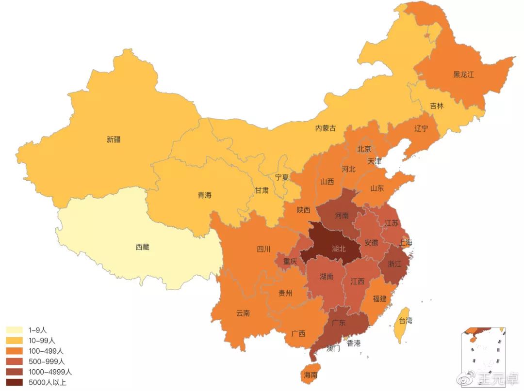 浙江,广东大于1000人,安徽,湖南,江西大于500人,面对目前的返程期疫情