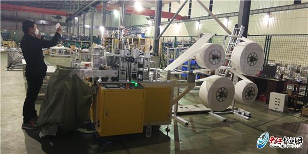 海纳机械N95口罩设备调试成功 本月底还将推出多款口罩生产设备