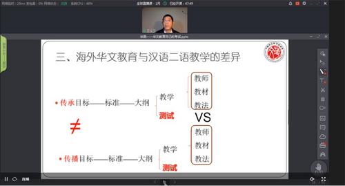 暨南大学王汉卫老师分享直播课程《华测》