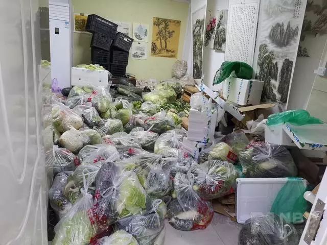  提供给社区的爱心菜，将送给孤寡老人等行动不便的居民。