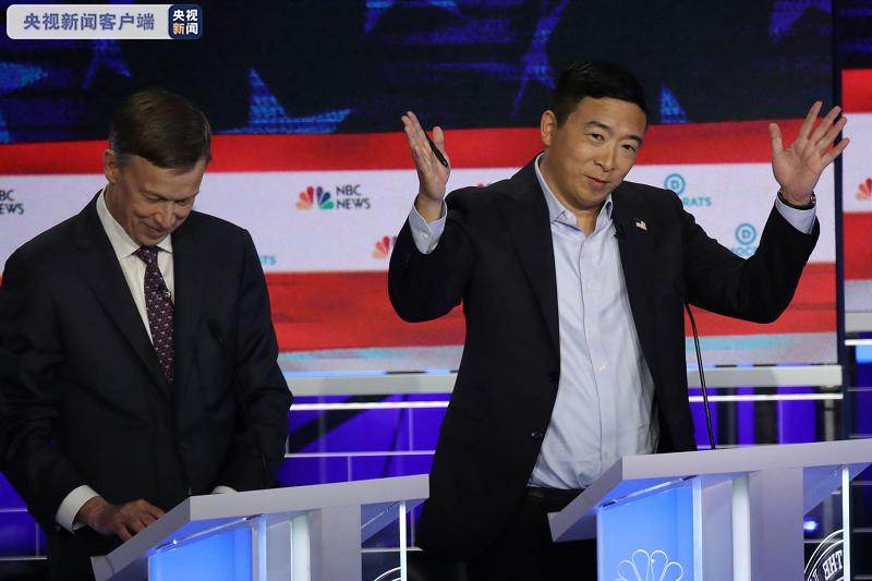 △楊安澤參加民主黨候選人電視辯論會
