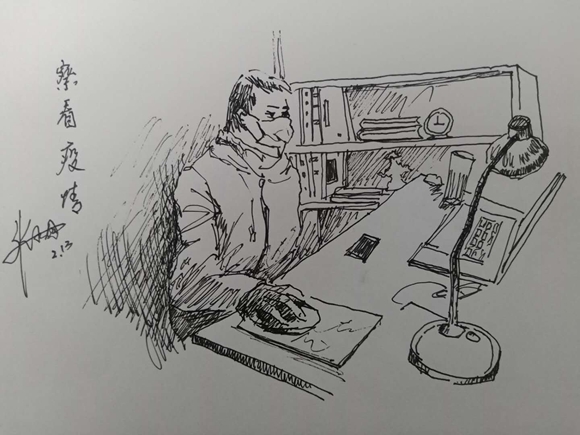 重庆书画家挥毫泼墨助力抗疫