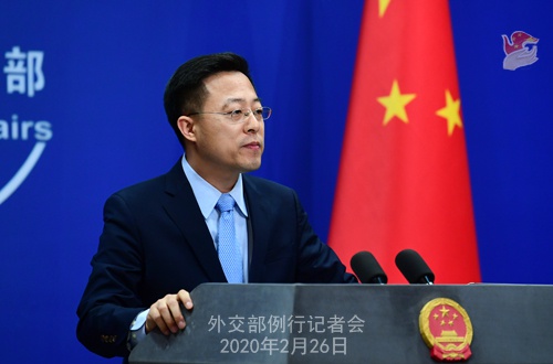 外交部发言人赵立坚 来源:外交部网站