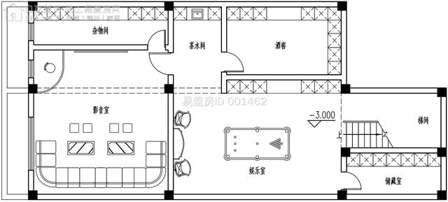 易盖房重庆保定带地下一层搭配天井设计的河北墨言叁禾室内设计有限公司图片