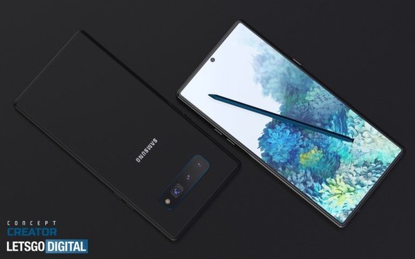 三星Note20渲染图曝光经典设计加入拍照效果可期