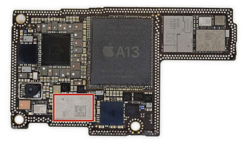 2019年发布的iphone 11手机中发现的apple u1超宽频芯片