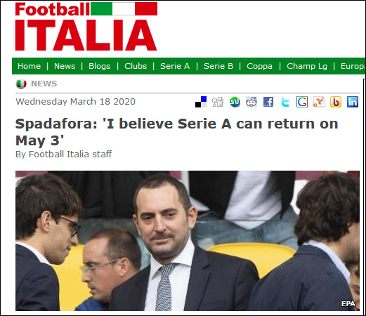 “Football-Italia”报道截图
