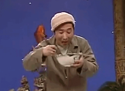 陈佩斯和朱时茂用作品《吃面条》