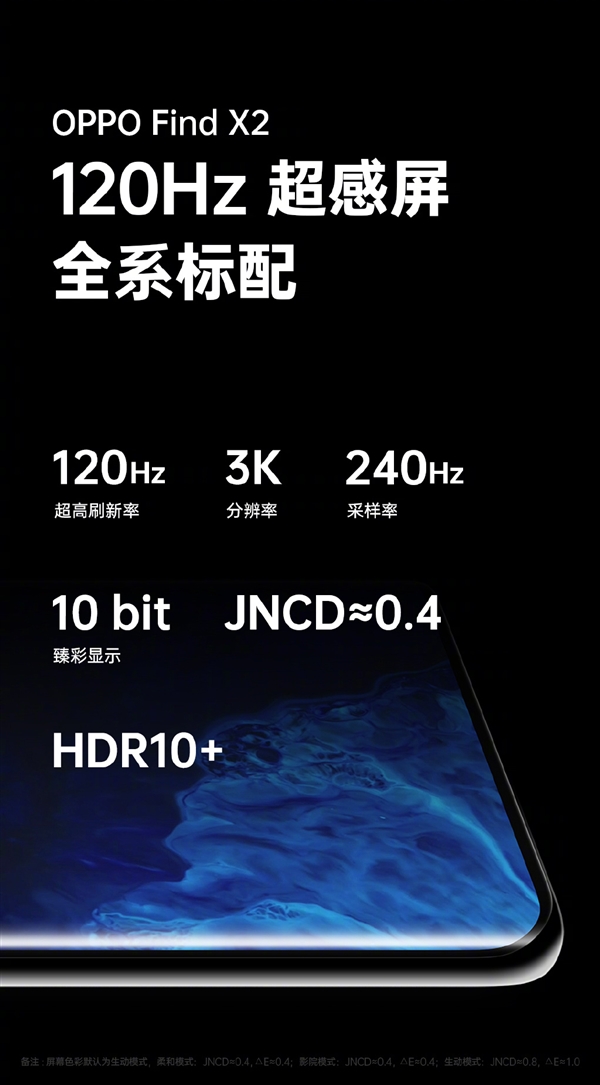 OPPO Find X2全系标配120Hz：顶级旗舰该有的屏
