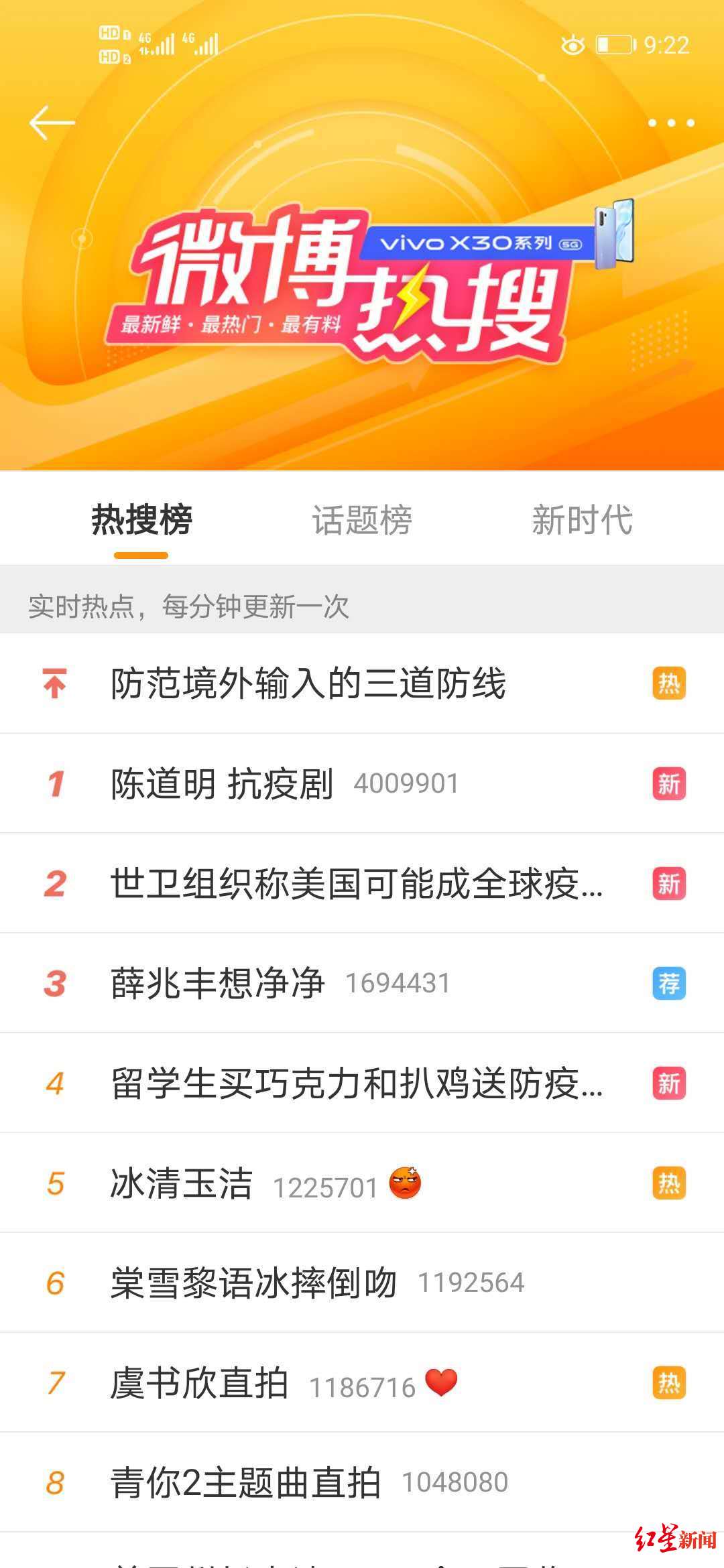 “陈道明 抗疫剧”登微博热搜第一,出品方表示此为假消息