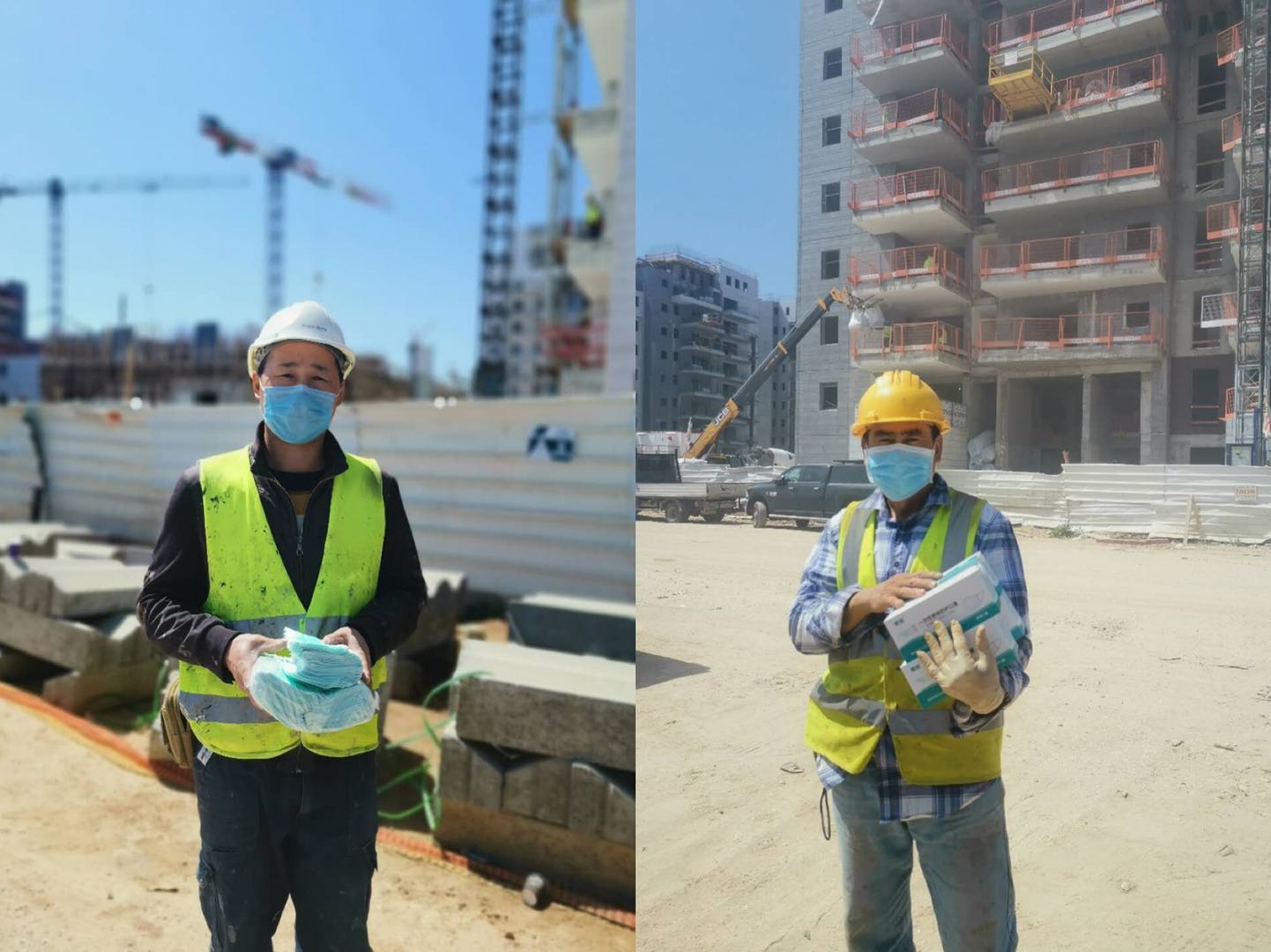 建筑工人口罩_戴口罩的建筑工人图片(2)