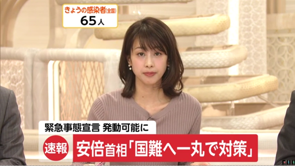 电视直播画面(富士电视台)
