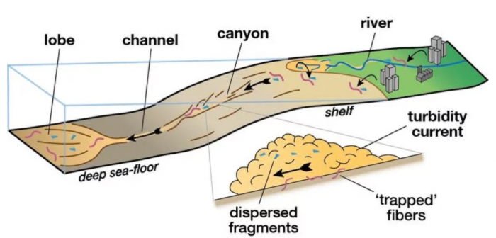 研究称水下“雪崩”将微塑料废弃物转移到深海中(图2)