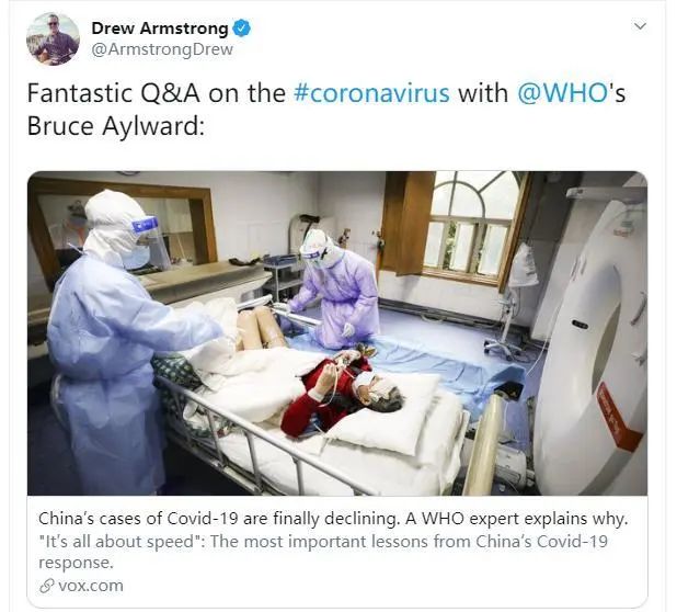 环球时报: 终于有美国媒体开始报道中国的经验了