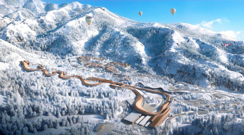 国家雪车雪橇中心效果图。北京市重大项目办供图
