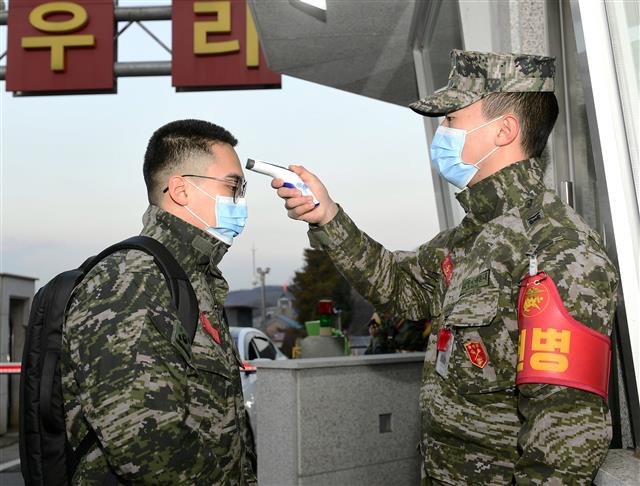 韓國軍隊加強官兵體溫檢測(news 1)