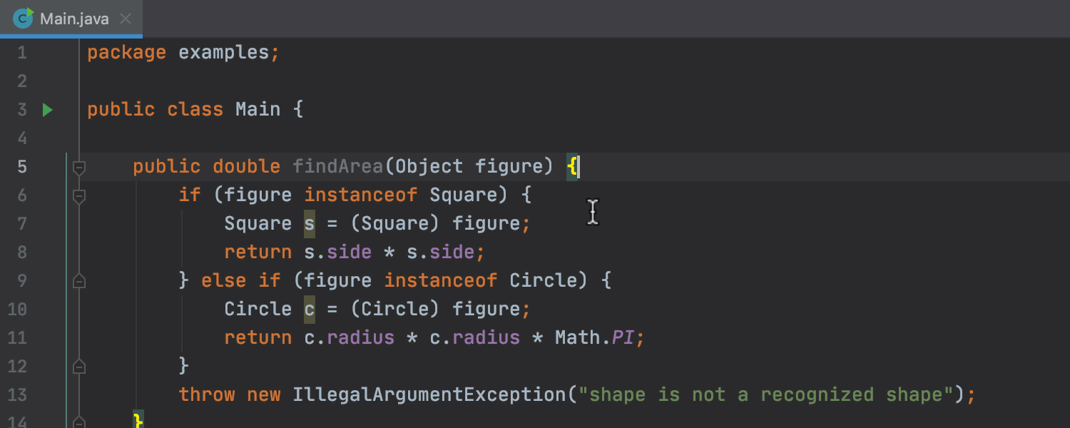 ▲ Pattern Matching for instanceof
