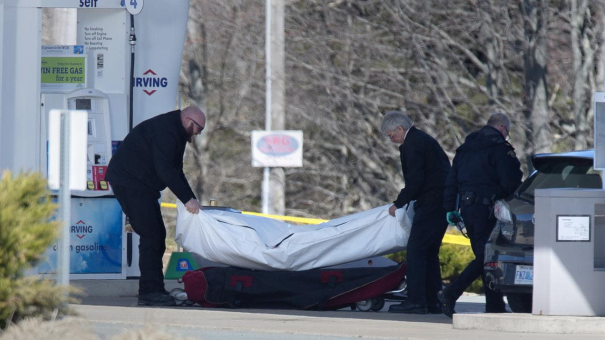  △警方击毙沃特曼的地点和处理现场