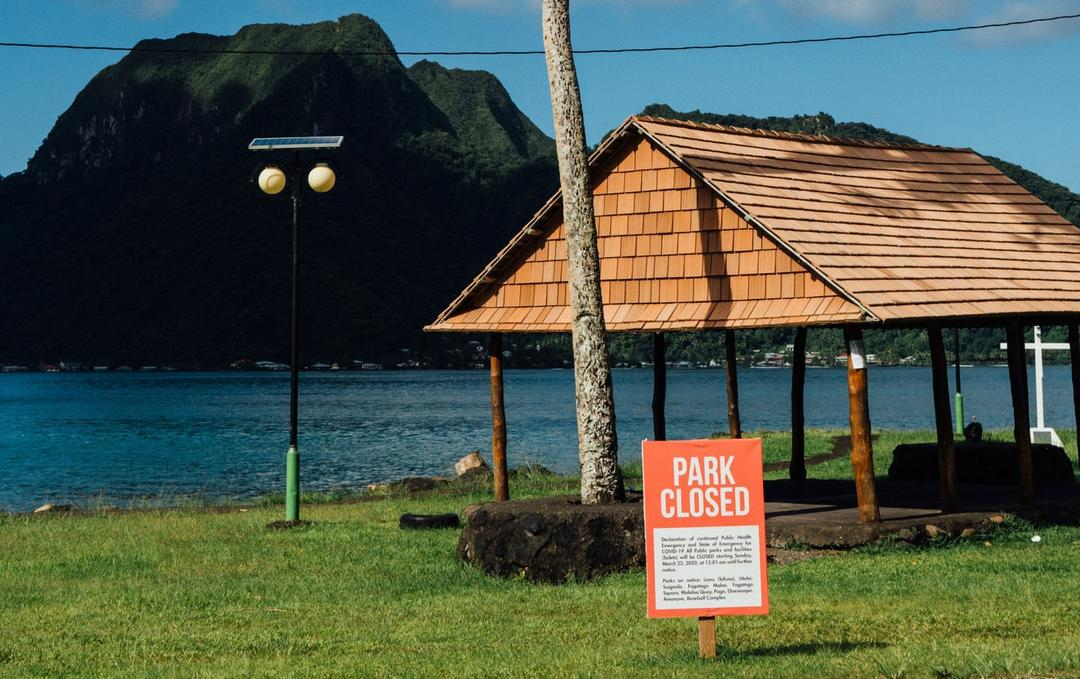 当地海滩关闭。